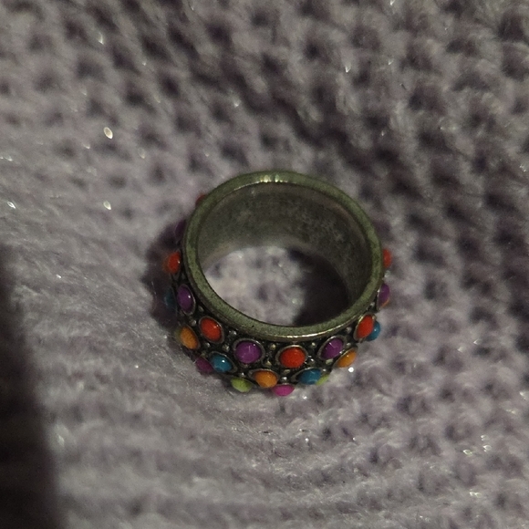 Colorful Multi-Stone Ring - Picture 4 of 8